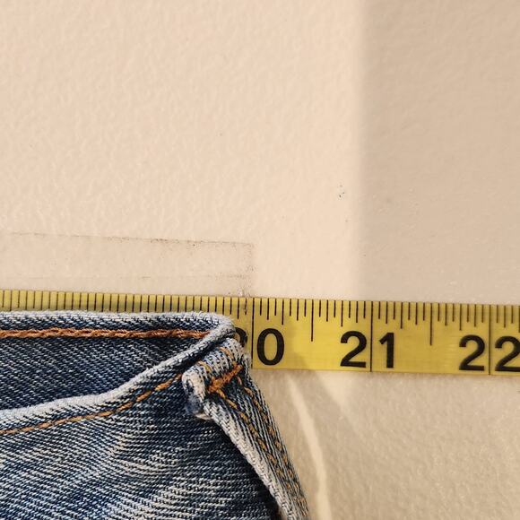 Levi's Mens Medium Wash Button Fly 501 Jeans Size 40x30 Straight Leg Minimalist - Picture 9 of 14